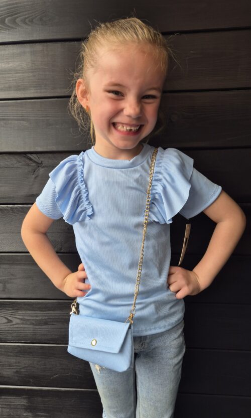 Ruffle Shirt met Mini Tasje