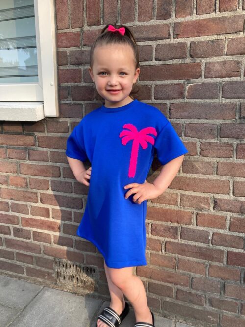 Palm T-Shirt dress blauw
