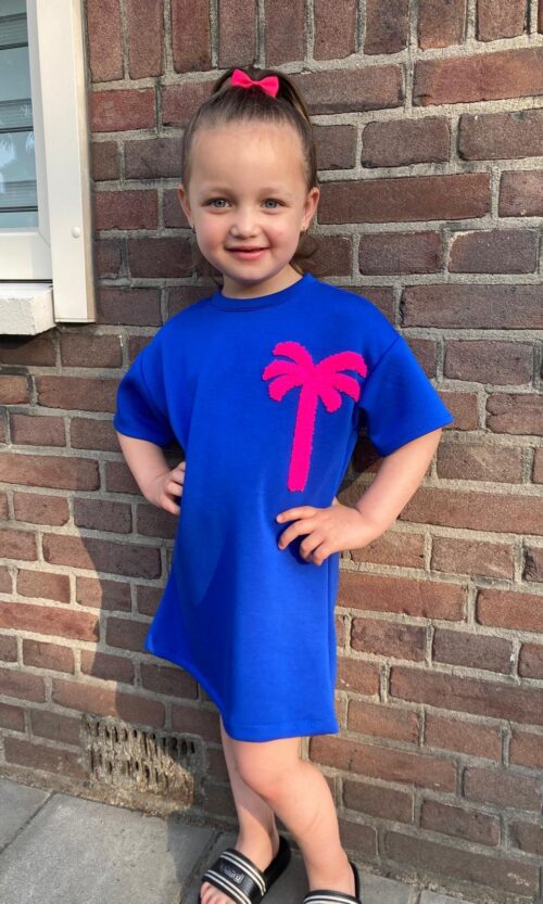 Palm T-Shirt dress blauw